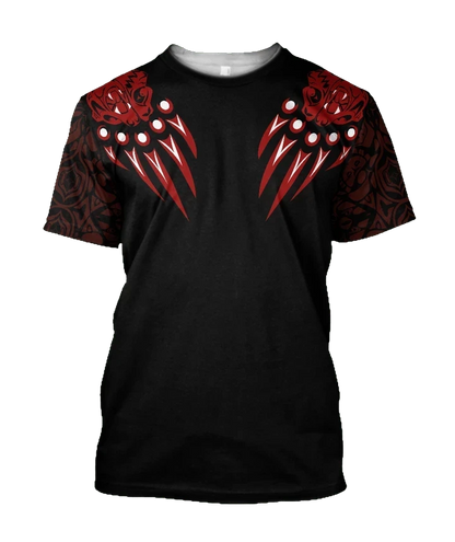 Bear Paw Haida Art Tattoo Spirit Hawaii Shirt Northwest Pacific Style Bear Paw Clothing
