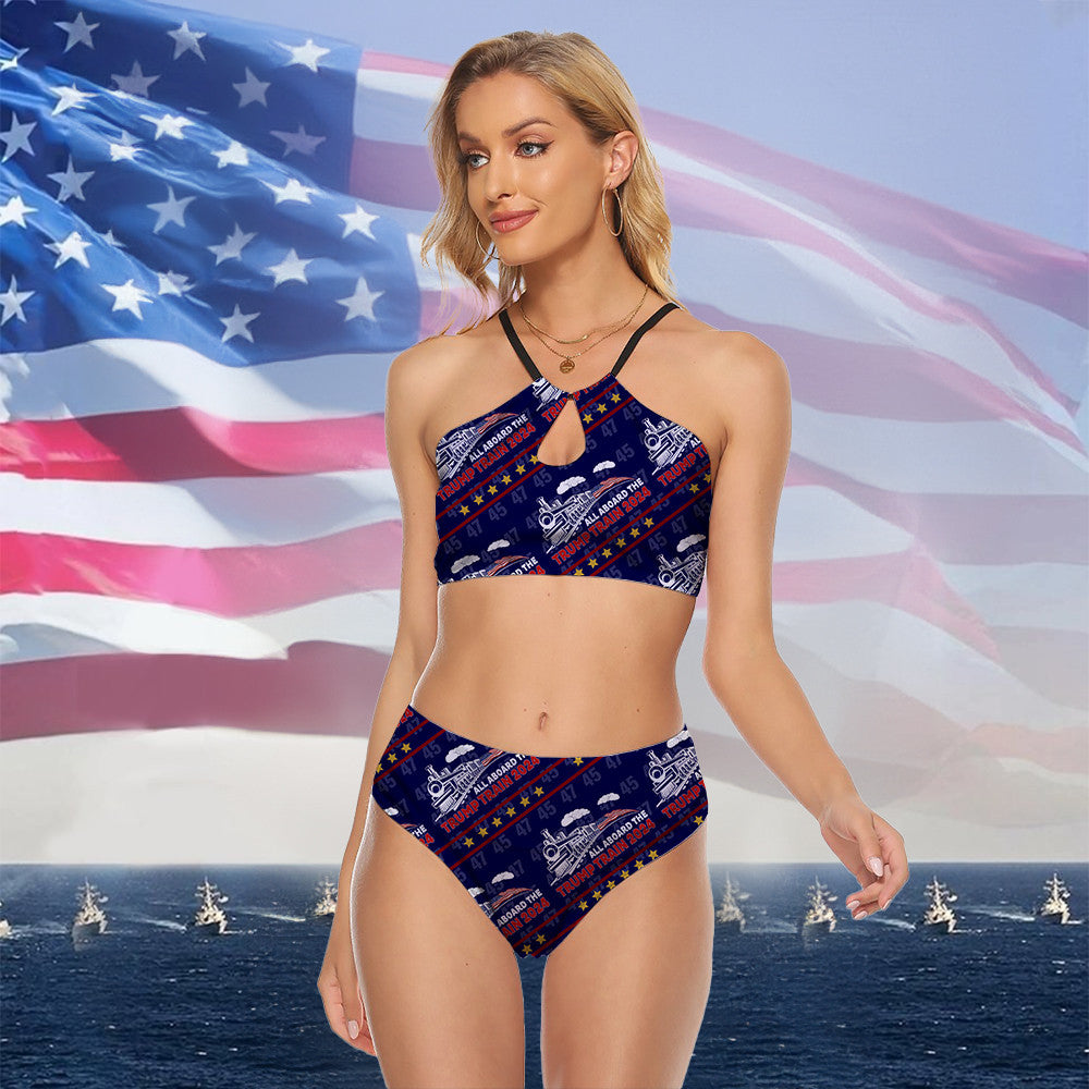 Trump 2024 Hawaiian Shirt American Flag Donald Trump Shirt Gifts For MAGA Supporters