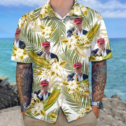 Farmer For Trump 2024 Hawaiian Shirt Take America back Donald Trump Shirt Gifts For Farmer
