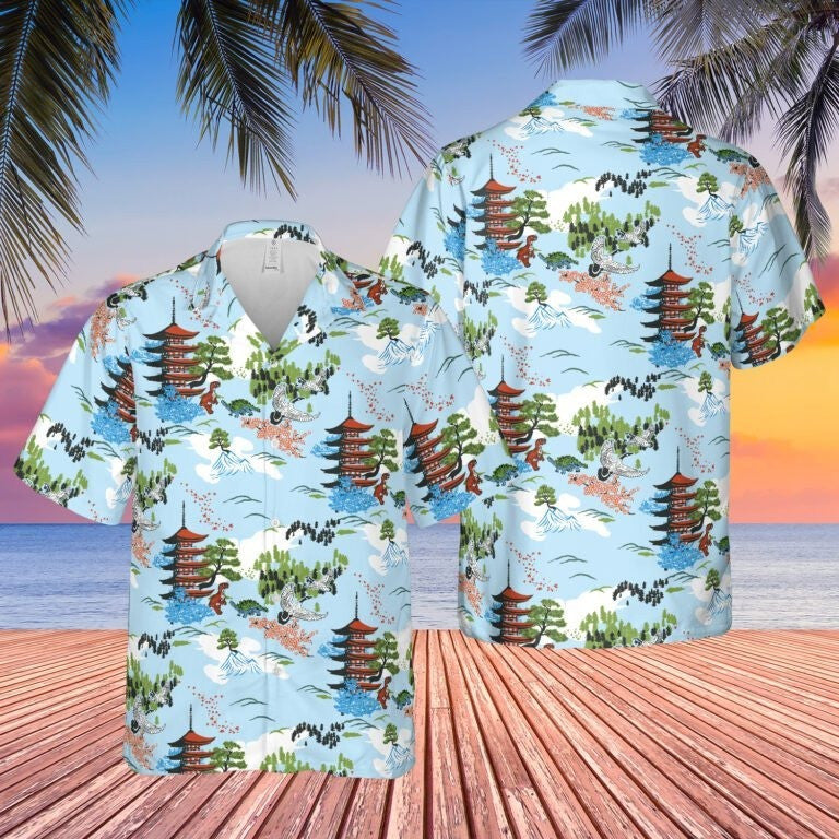 Hoban Washburne Firefly Japanese Pagoda Hawaiian Shirt Fan Merch Aloha Shirt Gifts_