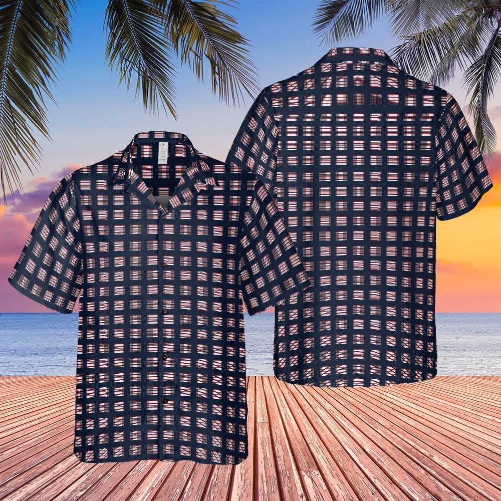 Tony Soprano The Sopranos Hawaiian Shirt  Square Geometric Abstract Pattern Aloha Shirt
