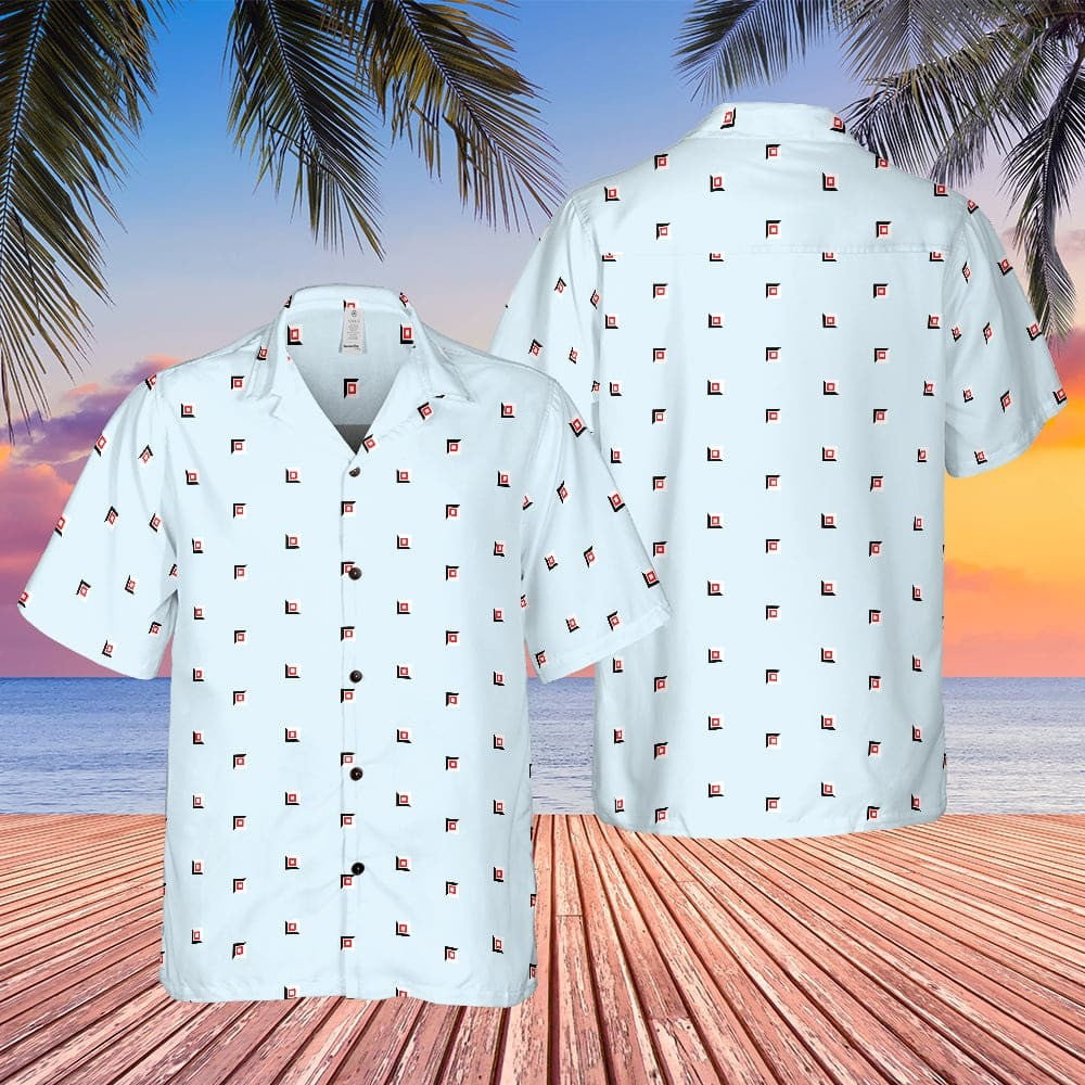Cosmo Kramer Seinfeld Hawaiian Shirt Square Block   Aloha Shirt Clothing Wearing_
