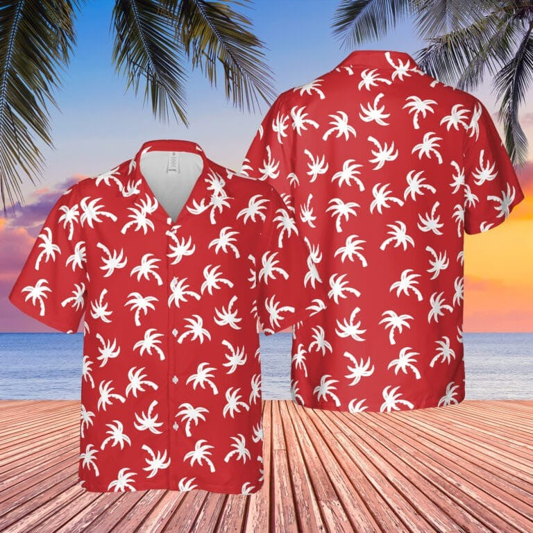 Palm Tree Hawaiian Shirt Ethan Spiller The White Lotus Aloha Shirt Wearing_