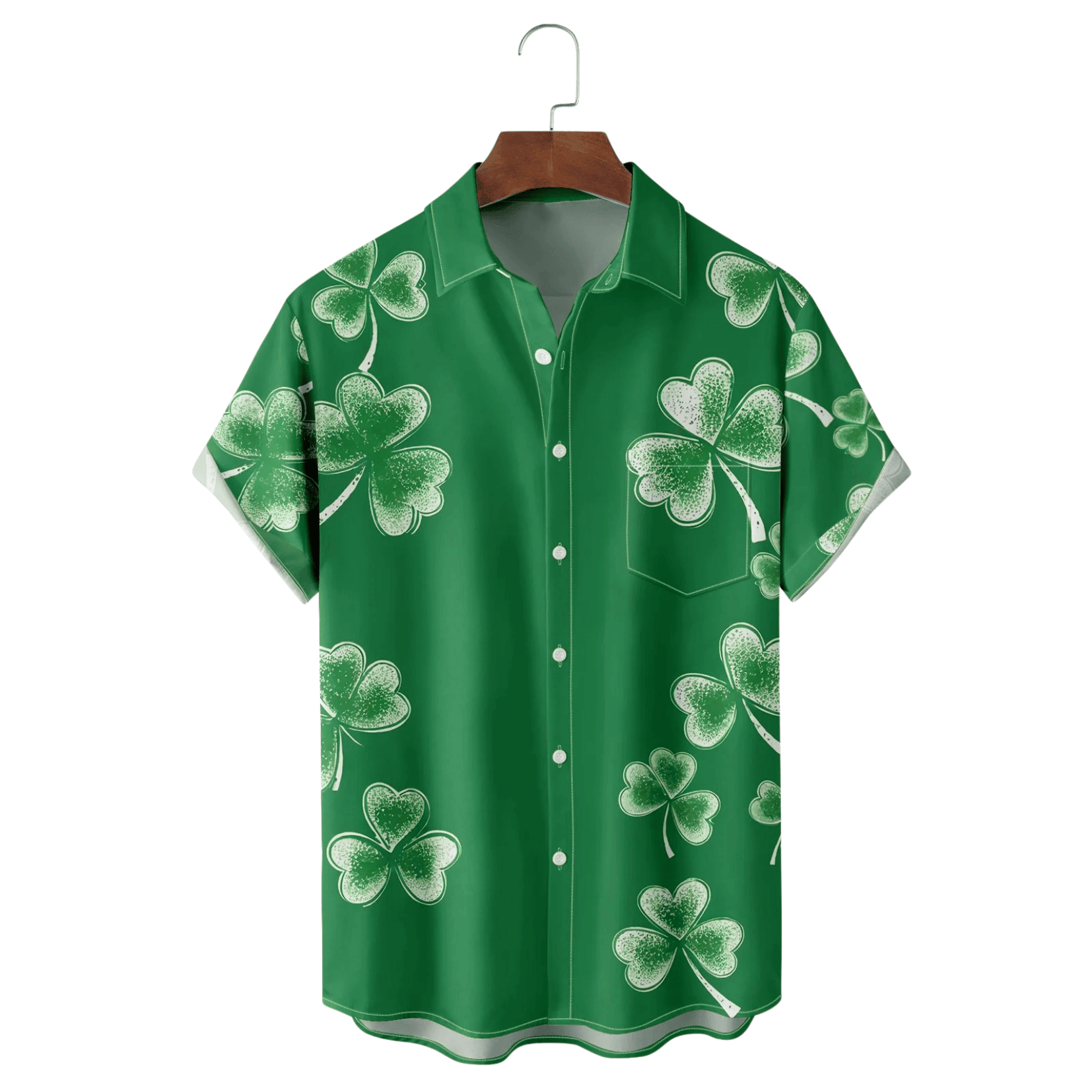 St Patrick's Day Shamrock Hawaiian Shirt Tropical Vibe Aloha Shirt Saint Patty's Day Gifts