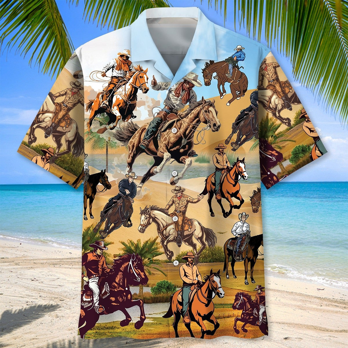 Horse Cowboy Hawaiian Shirt Western Theme Aloha Shirt Best Father's Day Gifts 2026