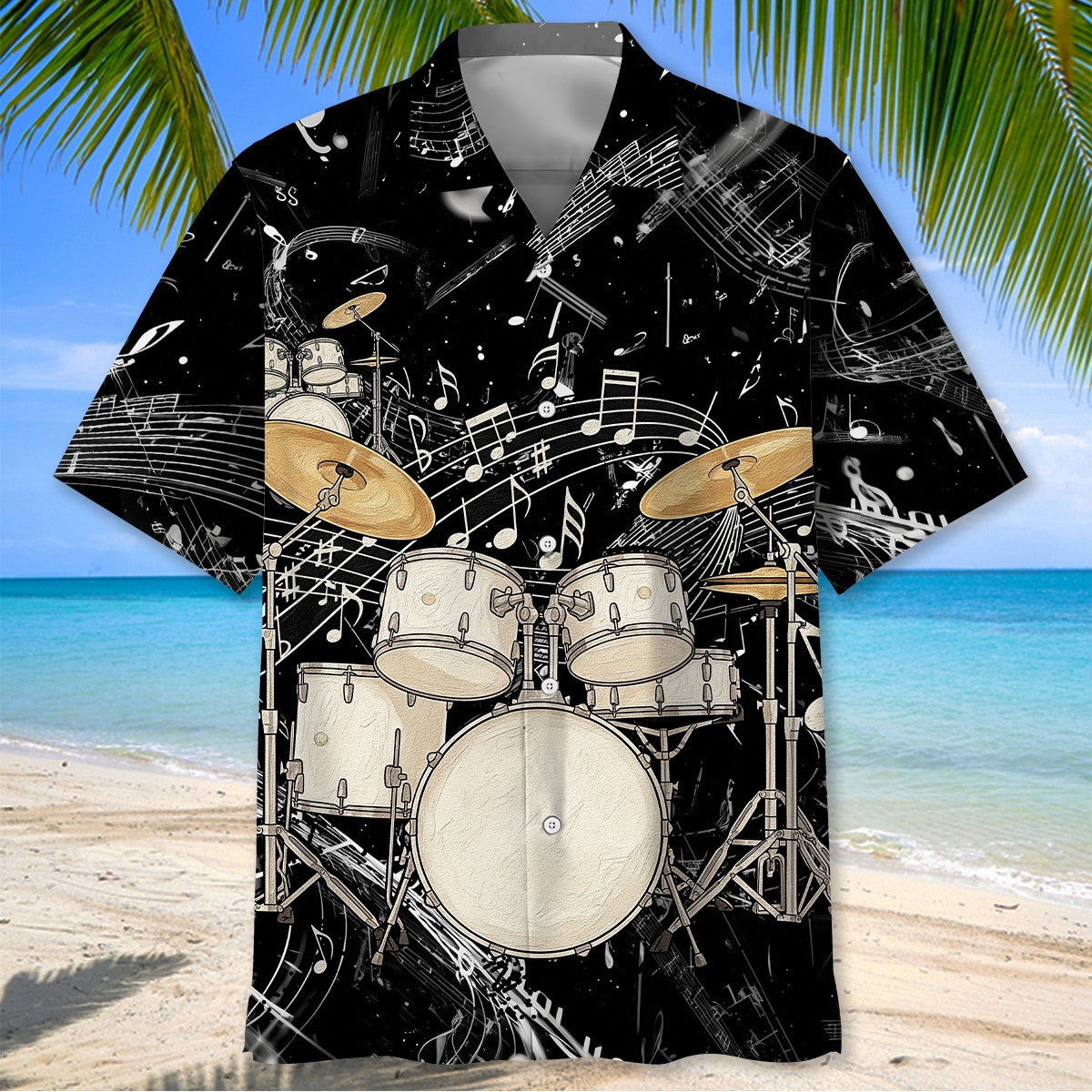 Drum Hawaiian Shirt Musical Instruments Aloha Shirt Unique Musician Gift Ideas For Dad