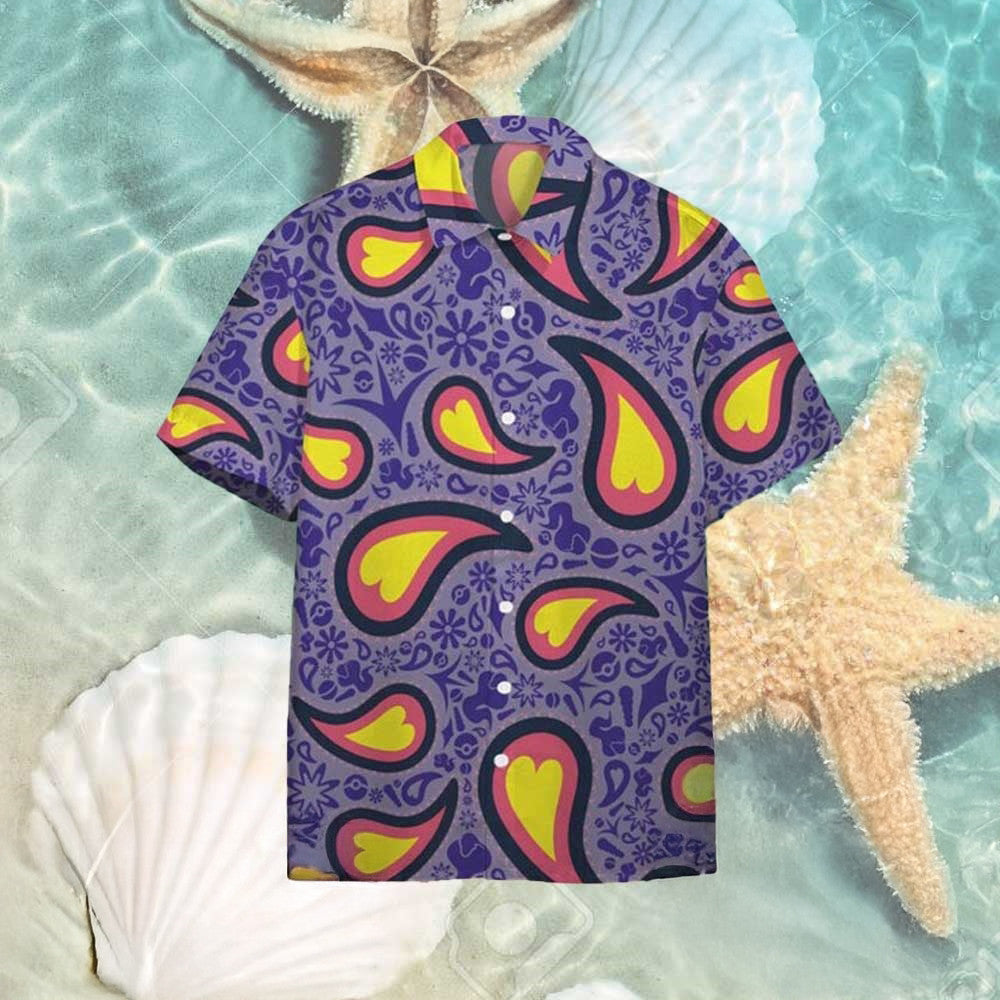 Summer Beach Arbok Pokemon Purple Hawaiian Shirt Pokemon Arbok Aloha Shirt Fan Gifts